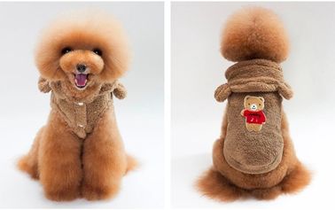 Winter Custom Dog Hoodies , Cold Proof Small Dog And Cat Clothes supplier