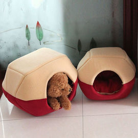 Winter Dog Bed House Foldable Soft  Animal Puppy Cave / Sleeping Mat Pad supplier