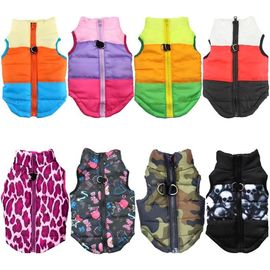 Windproof  Pet Clothes Warm Dog Winter Clothes Striped Pattern supplier