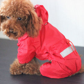 Reflective Puppy Small Dog Rain Coat , Soft Breathable Waterproof Dog Jacket supplier