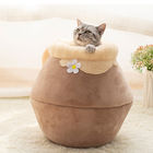 Plush Soft Pet Bed Portable Warm Outdoor Cat House For Winter supplier