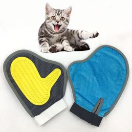 Soft Silicone Grooming Brush Glove Double Purpose Mesh Cat Hair Glove supplier