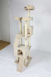 Eco Friendly Cat Climbing Frame Multi Level Design With Soft Perches supplier