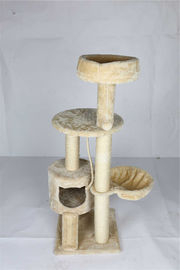 Eco Friendly Cat Climbing Frame Multi Level Design With Soft Perches supplier