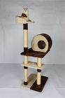 Eco Friendly Cat Climbing Frame Multi Level Design With Soft Perches supplier