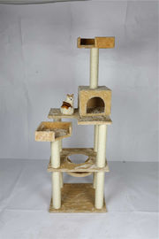 Eco Friendly Cat Climbing Frame Multi Level Design With Soft Perches supplier