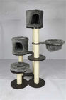 Eco Friendly Cat Climbing Frame Multi Level Design With Soft Perches supplier