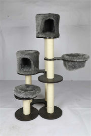 Eco Friendly Cat Climbing Frame Multi Level Design With Soft Perches supplier