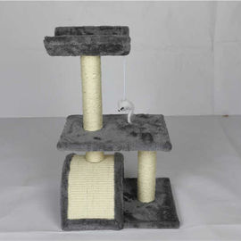 Mildew Proof Cat Climbing Frame Double Jump Platform Sword Hemp Rope Pillar Wear Resistant supplier