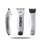 Silver Color Professional Pet Clippers , Pet Fur Trimmer With Digital LCD Display supplier