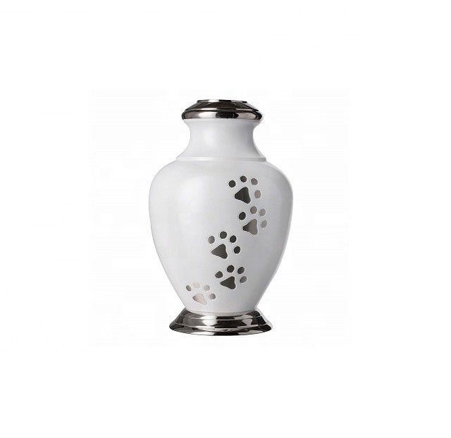 Durable Professional White Pet Urn , Beautiful Dog Urns Any Size Available supplier