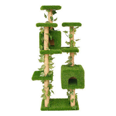 Leisure Large Cat Climbing Tree , Cat Tree Tower Entertainment Size 62 * 51 * 168CM supplier