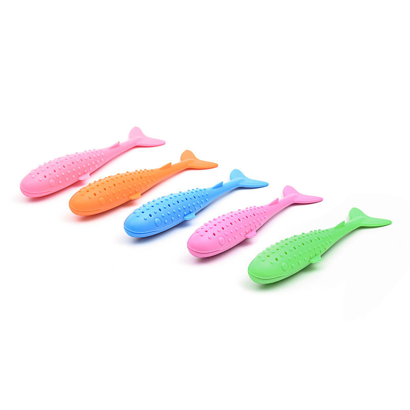 Food Grade Pet Play Toys Fish Type Durable Anti - Aging Size 165 * 35mm supplier
