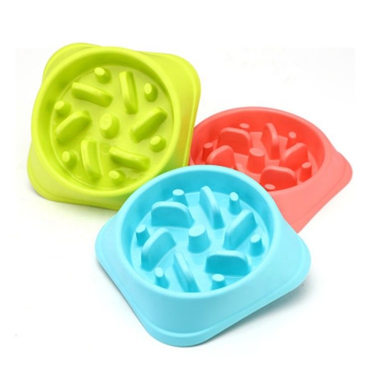 Non Skid Slow Feeder Dog Bowl , Slow Eating Cat Bowl Anti - Tumble Size 20 * 4.7cm supplier