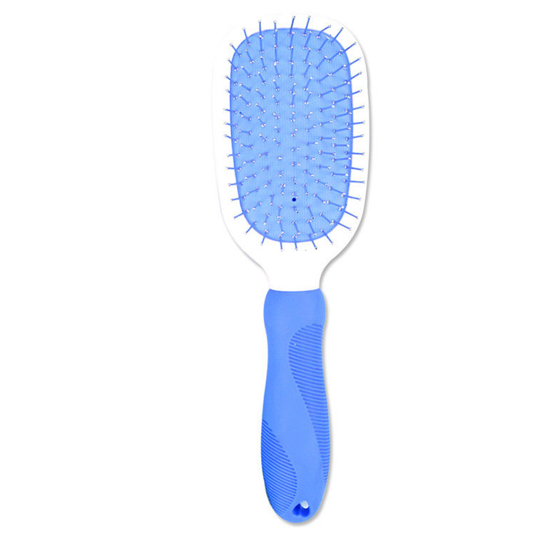 Double Side Pet Hair Brush Fashionable Customized Shape Blue / Pink Color supplier