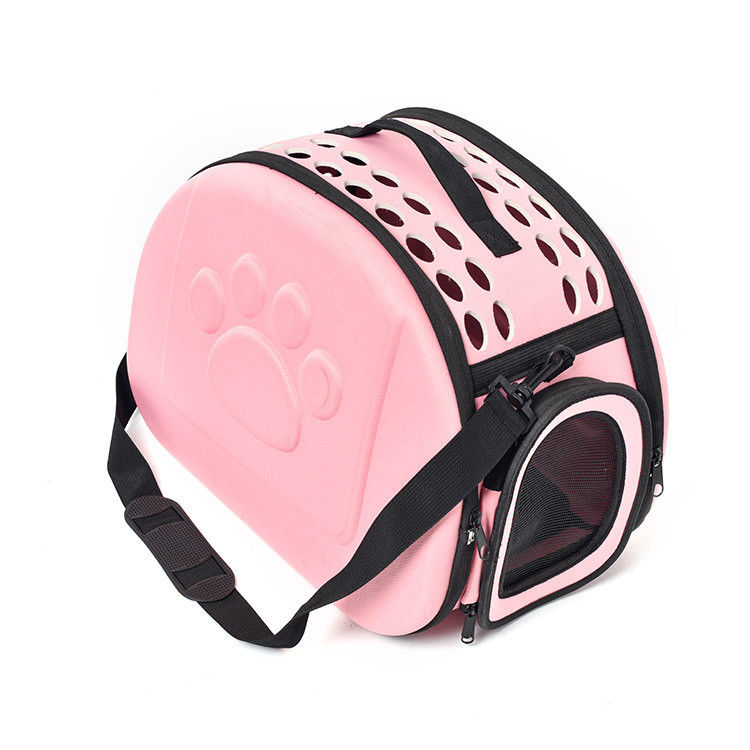 Breathable Pet Carrier Handbag Ventilated With Safety Buckle Zippers / Strap supplier