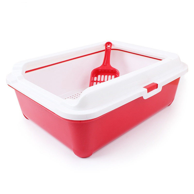 Semi Closed Cat Litter Box , Cat Litter Toilet Anti Splash Pet Toilet Cat Bedpans Reusable supplier