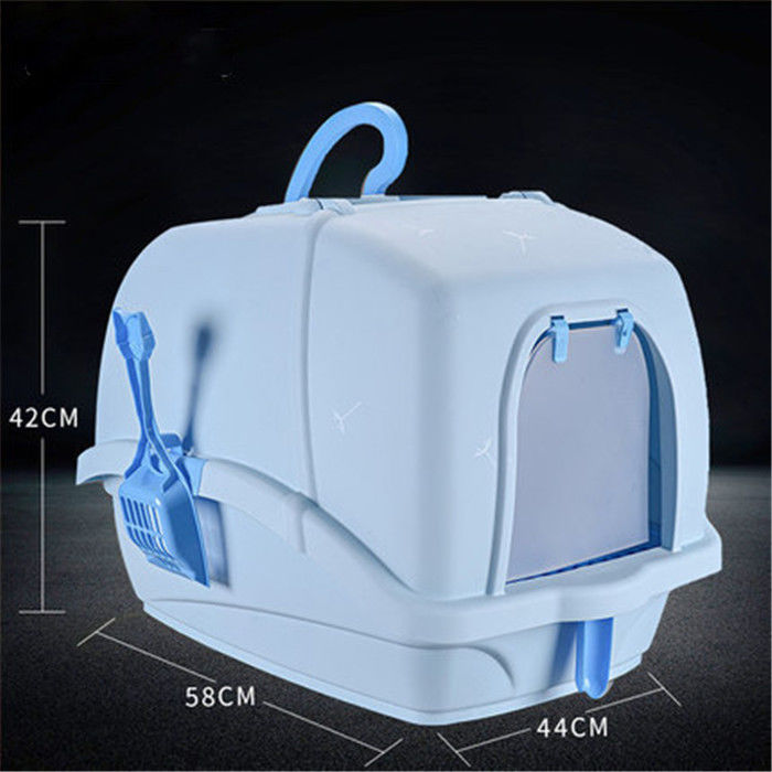 Anti Spatter Oversized Fully Enclosed Cat Litter Box , Large Cat Toilet Litter Box supplier