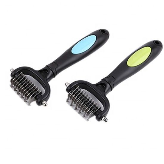 Multiple Color Pet Combs And Brushes Size 8 * 17CM Non - Toxic Portable supplier