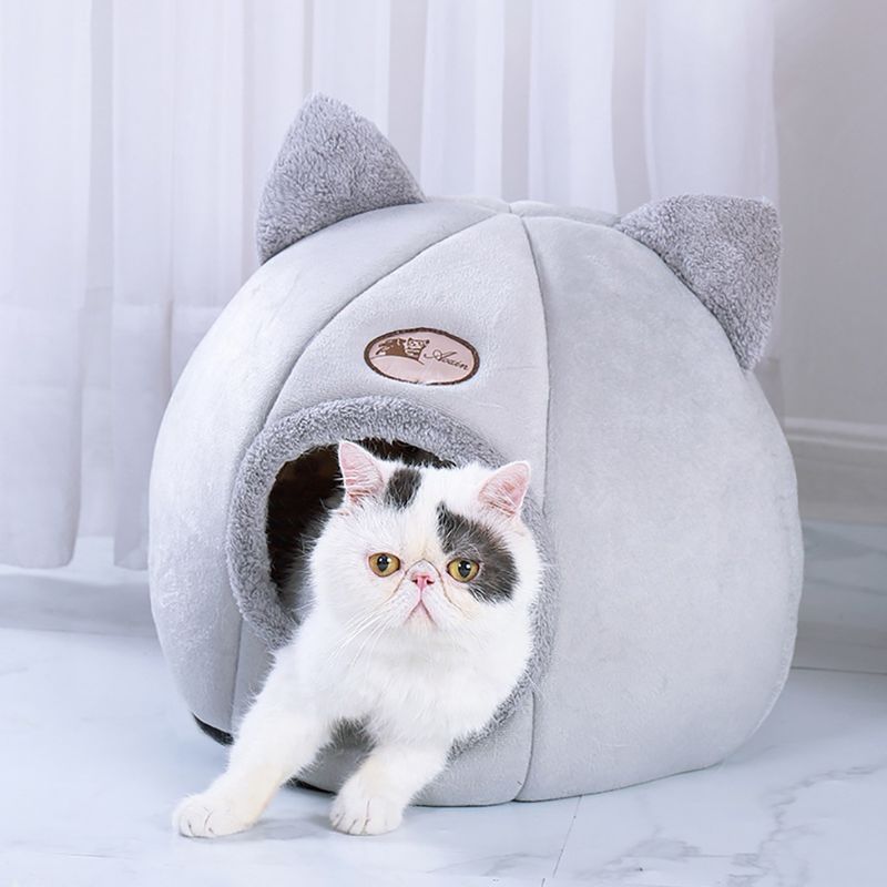 Coral Fleece Pet Bed Cats Sleeping Bag Winter Warm Small Cat Beds supplier