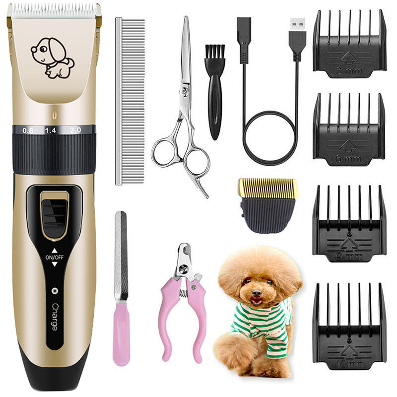 Light Weight Pet Hair Clippers &amp; Trimmers Cordless With Detachable Guide Combs supplier