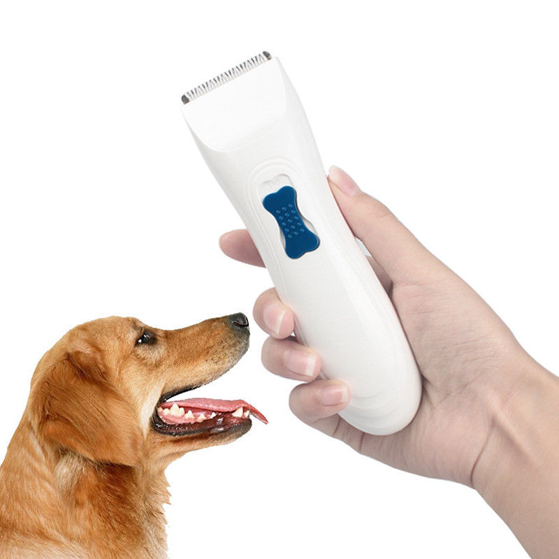 Convenient Using Cordless Pet Grooming Clippers Low Vibration Design White Color supplier