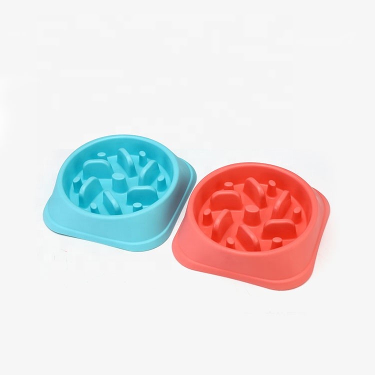 Non Skid Slow Feeder Dog Bowl , Slow Eating Cat Bowl Anti - Tumble Size ...